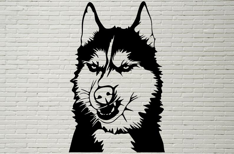 794x525 Husky Siberian Husky Husky Silhouette Dog Etsy