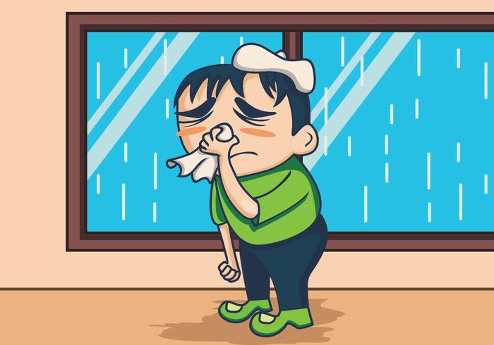 700x490 Illustration Of Sick Person