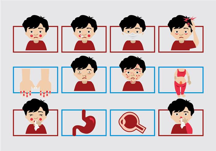 700x490 Sick Child Icon Vector