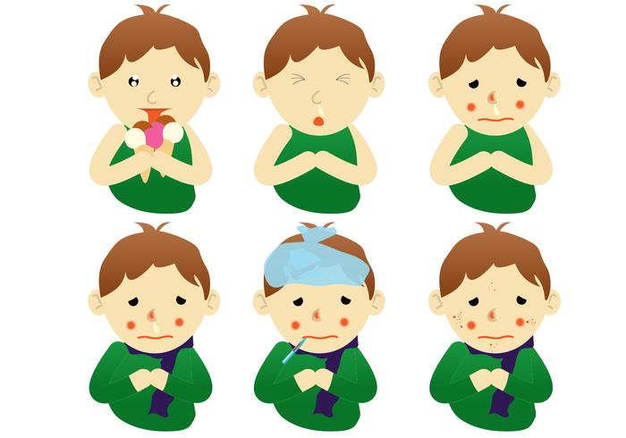 700x490 Sick Children Vectors