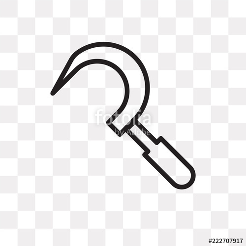 500x500 Sickle Icon On Transparent Background Modern Icons Vector