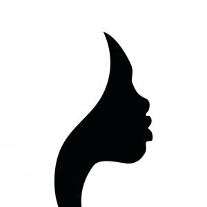 300x300 Photostock Vector Art Sketching Vector Girl Profile Face Symbols