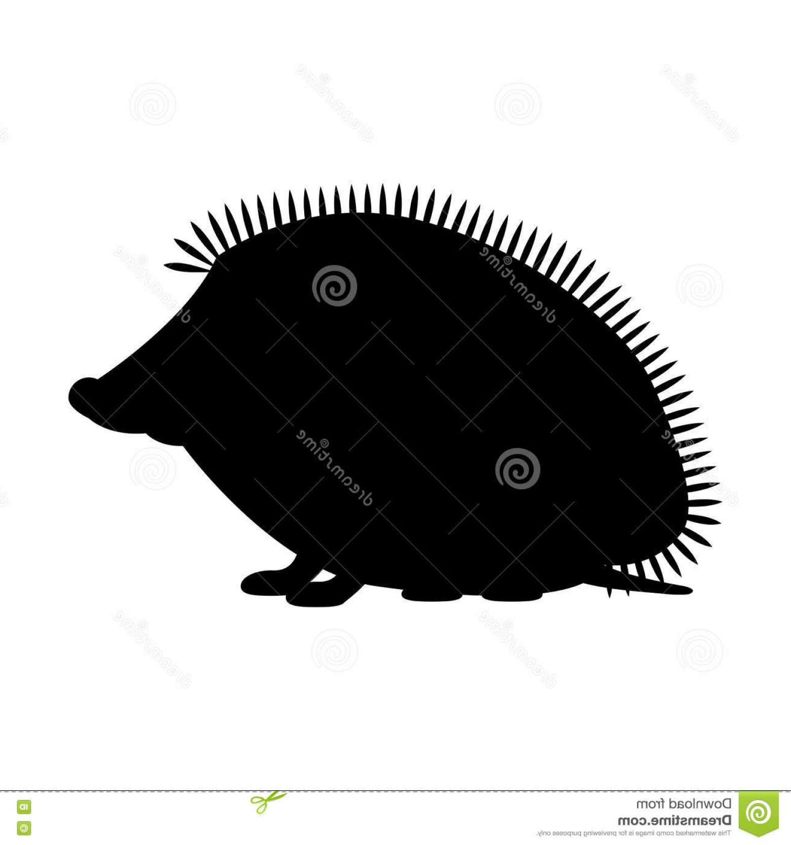 1560x1668 Stock Illustration Hedgehog Vector Illustration Silhouette Profile