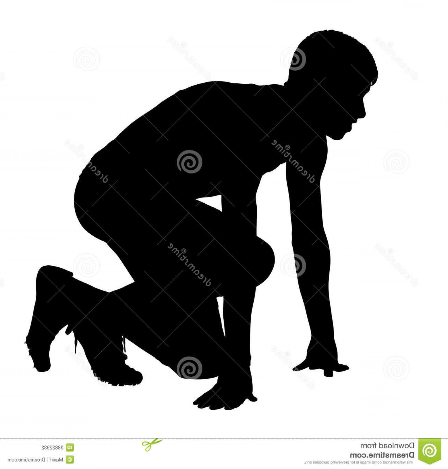 1560x1635 Stock Photography Boy Track Runner Ready Race Start Side Profile