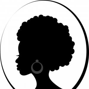300x300 Face Of African Black Woman In Profile Vector Savoyuptown
