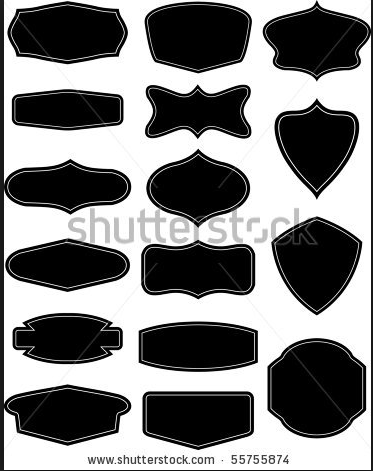 373x471 Vintage Sign Shapes The Shop In Logo Shapes, Label Shapes