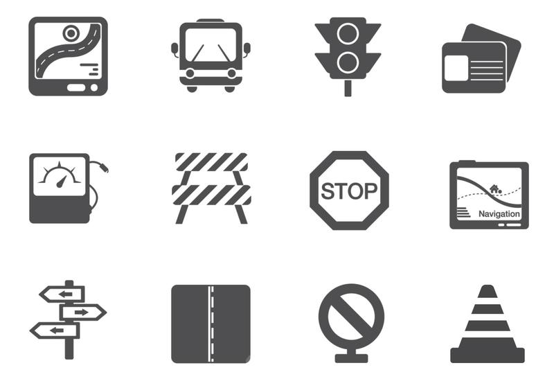 800x560 Traffic And Road Sign Vector Pack