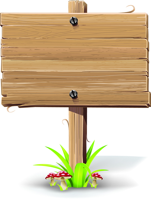 500x660 Vector Wooden Signs Design Elements Free Download
