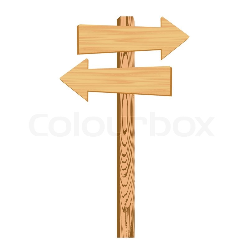 800x800 Blank Wooden Arrow Sign