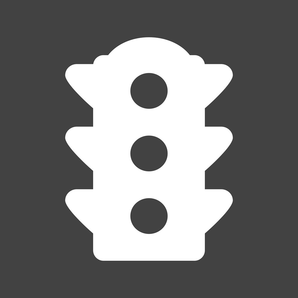 1024x1024 Traffic Signal Glyph Inverted Icon