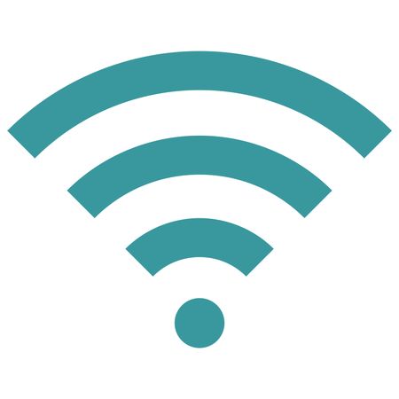 450x450 Vector Illustration Of Wi Fi Signal Icon In Blue Freestock Icons
