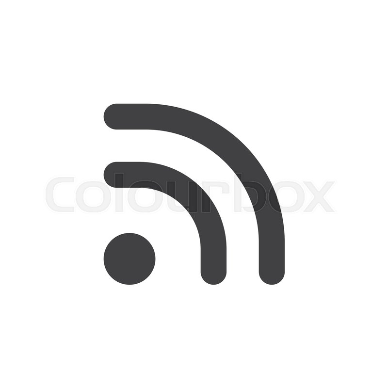 800x800 Wi Fi Signal Icon Vector, Filled Flat Stock Vector Colourbox