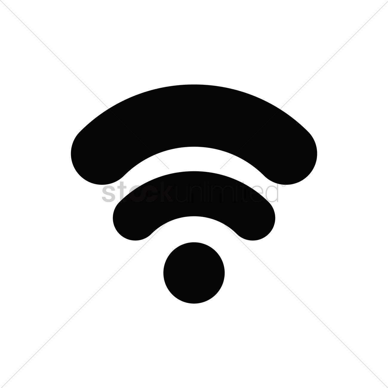 1300x1300 Wireless Signal Icon Vector Image