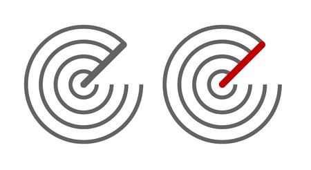 450x246 Sensor And Waves Signal Icon Vector Sonar Radar Royalty Free