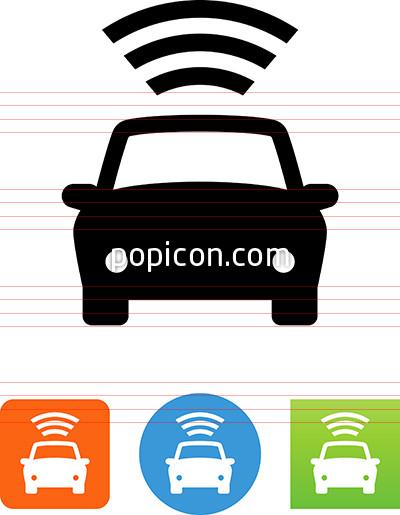 400x515 Car Gps Signal Icon