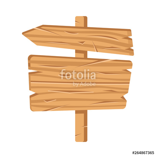 500x500 Wood Sign Wooden Board, Wood Signboard Vector Illustration