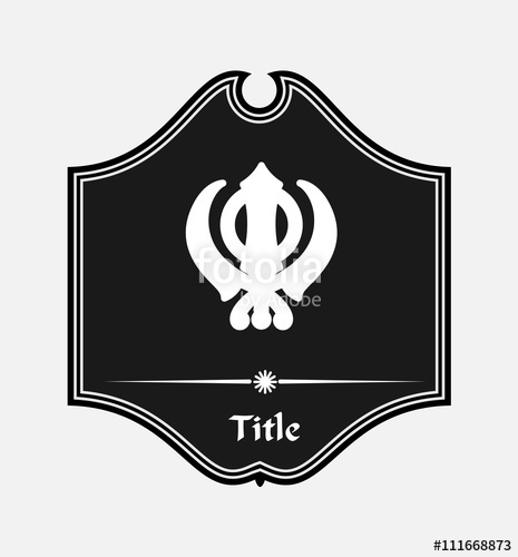 465x500 Sikhism Retro Symbol Stock Image And Royalty Free Vector