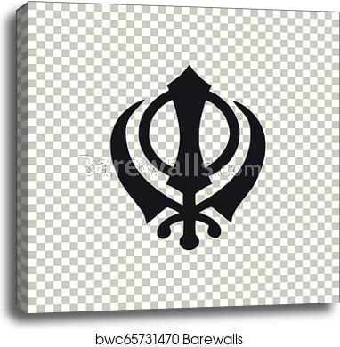 382x390 Sikhism Religion Khanda Symbol Icon Isolated On Transparent