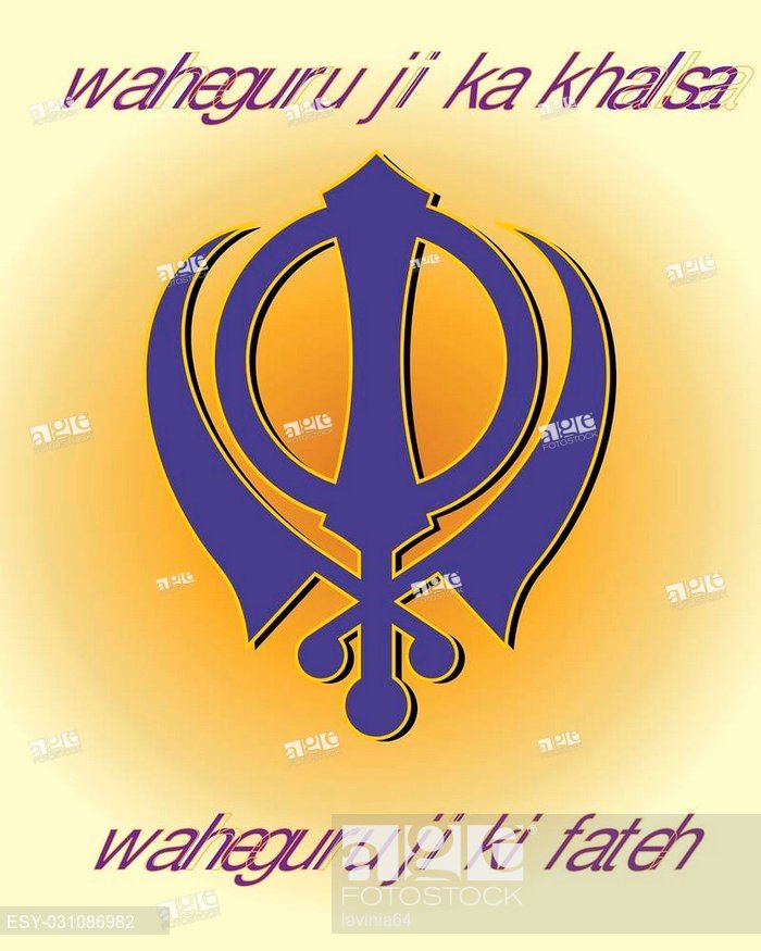 700x875 A Vector Illustration Format Of A Sikh Greeting Card