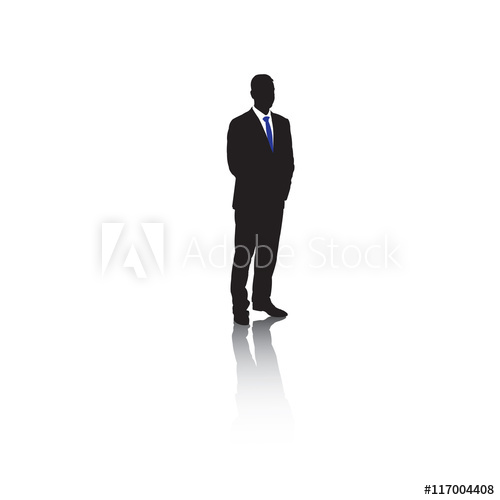 500x500 Businessman Vector Silhouette
