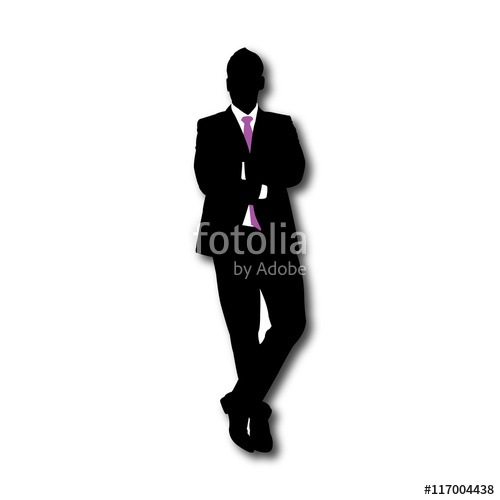 500x500 Businessman Vector Silhouette Stock Image And Royalty Free Vector