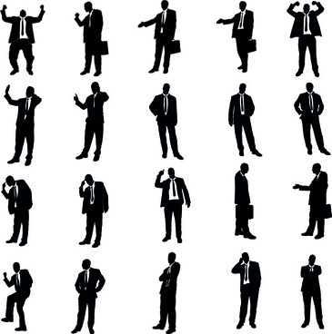 365x368 Businessman Silhouette Vector Graphics Free Vector Download