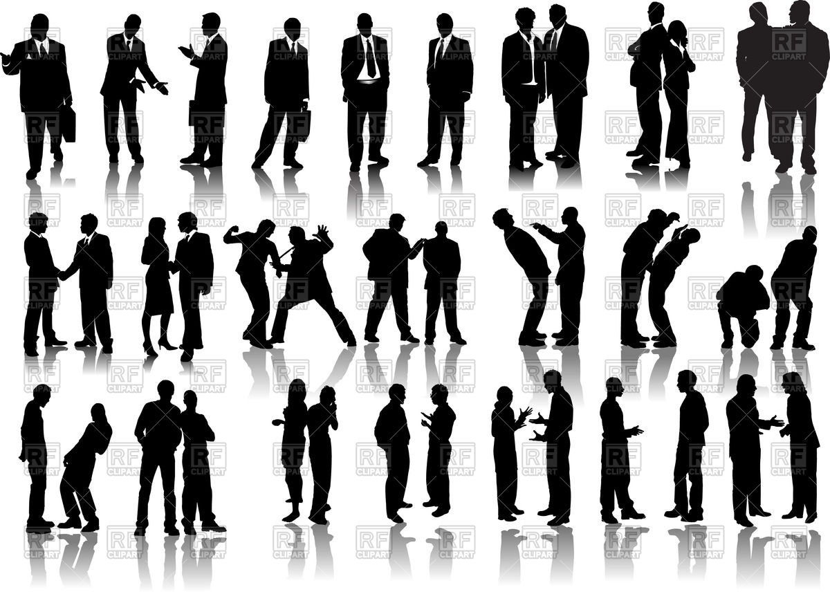 1200x856 Collection Of Businessmen Silhouettes