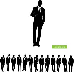 250x241 Businessman Vector Silhouette Silhouettes Vector Free