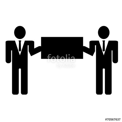 500x500 Businessman Vector Silhouette Illustration Stock Image