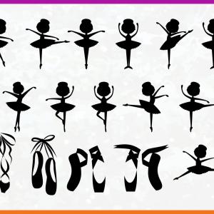 300x300 Ballerina Ballerina Ballet Silhouette Cameo Ballerina