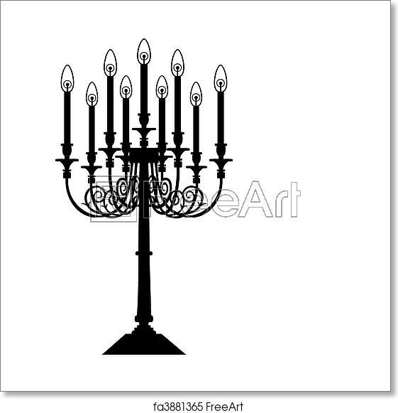 561x581 Free Art Print Of Candle Silhouette Vector Candle Silhouette