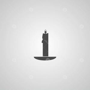 300x300 Stock Illustration Black Candle Vector Icon On Studiogrfx