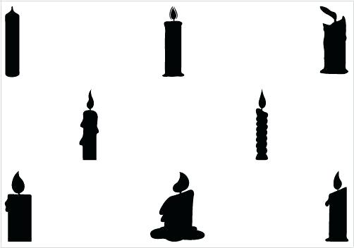 502x352 Candle Silhouette