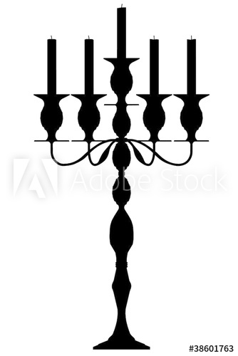 334x500 Candle Vector Old Silhouette Outline