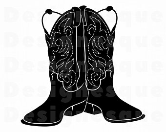 340x270 Cowboy Boots Vector Etsy