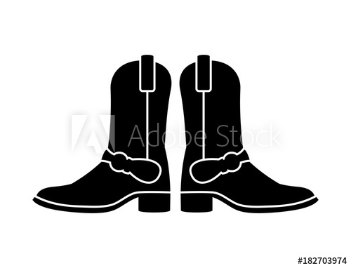 500x382 Men Long Boots Shoes Image Vector Silhouette