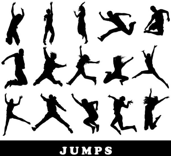 Jumping Figure Silhouette Vector Free Vector In Encapsulated 600x549 Jumping Figure Silhouette Vector Free Vector In Encapsulated