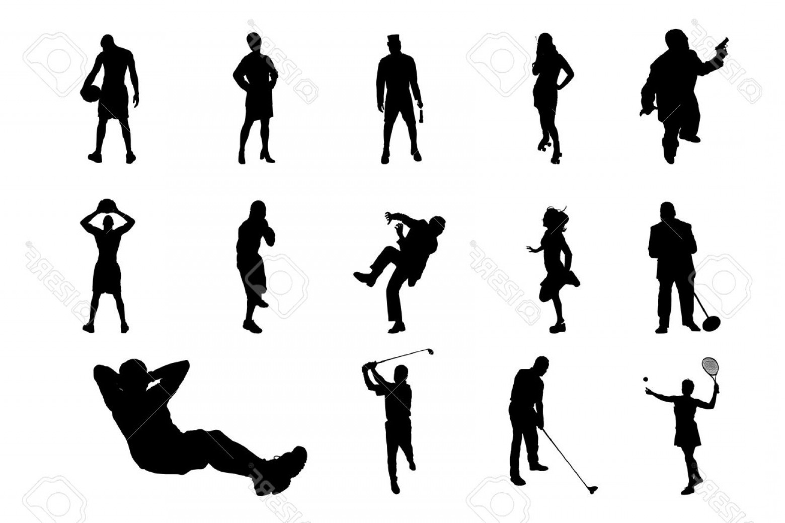Photolifestyle People In Different Poses Silhouette Vector 1560x1039 Photolifestyle People In Different Poses Silhouette Vector