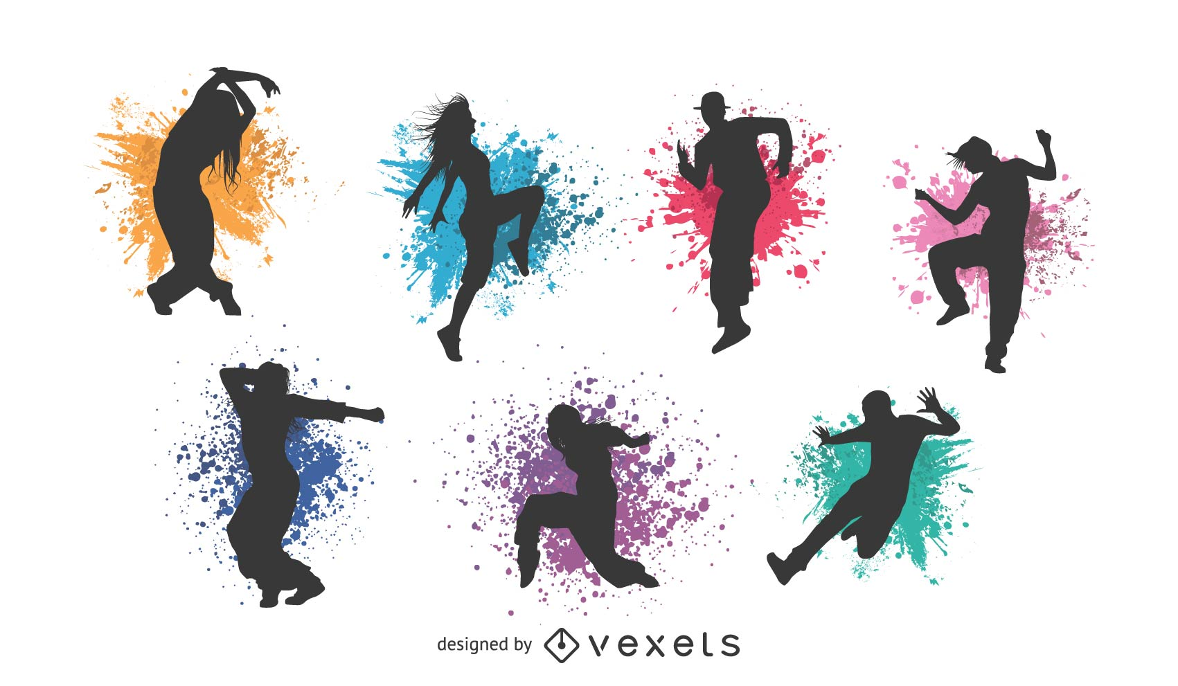 Танцы векторное изображение