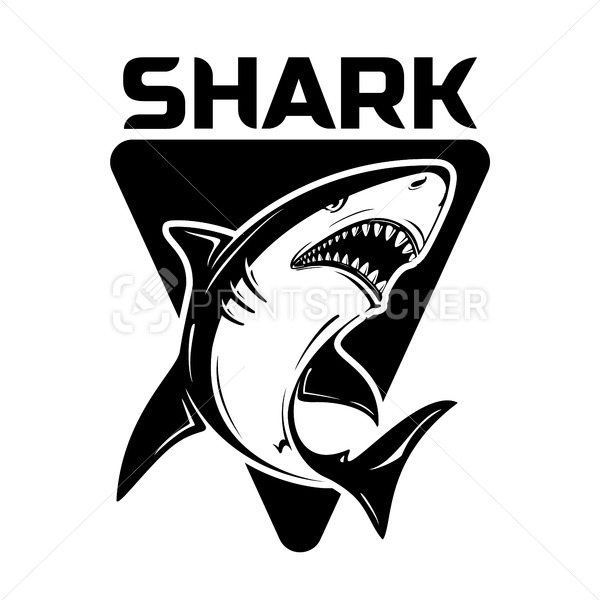 Silhouette Shark Vector