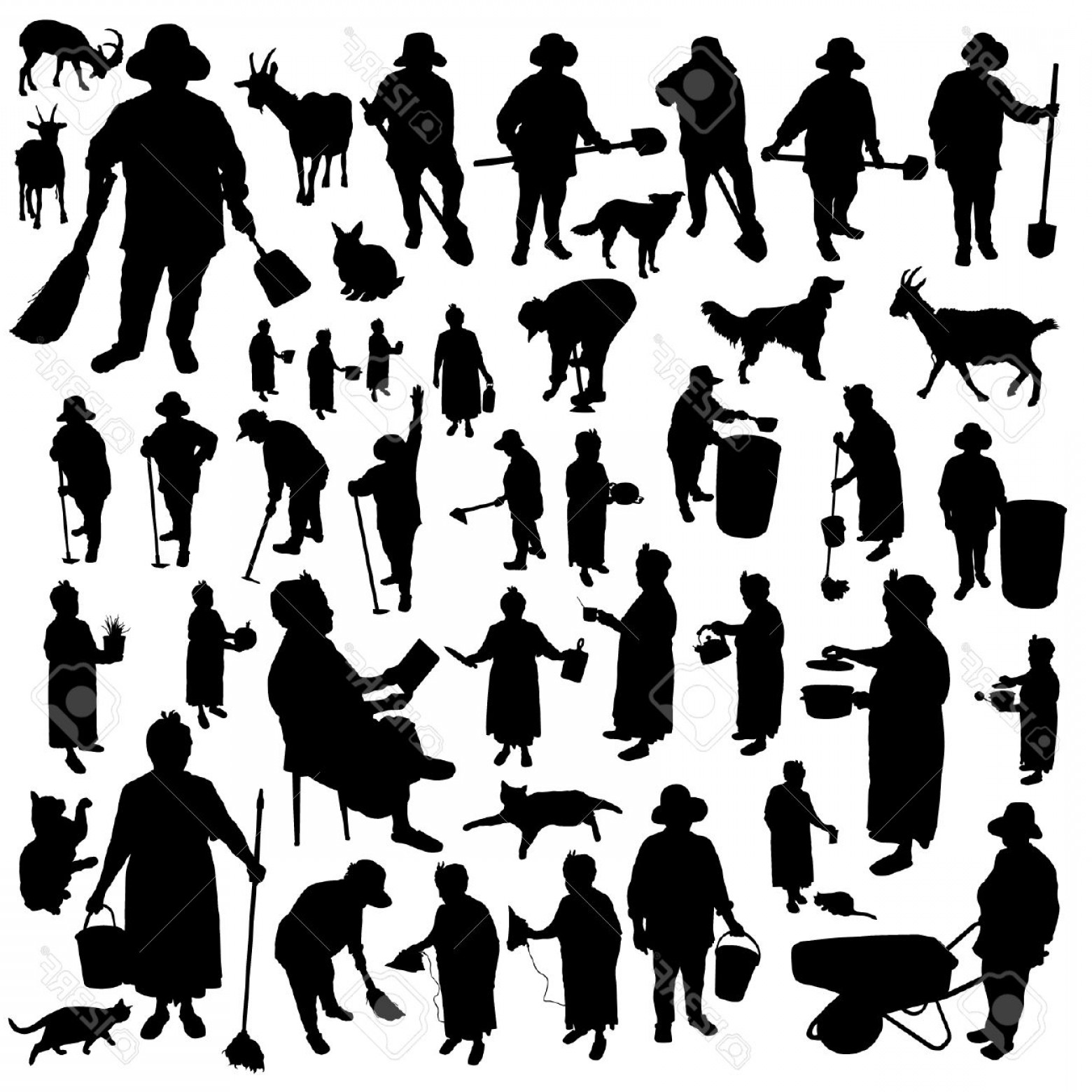 1560x1560 Farmer Silhouette Vector Cqrecords