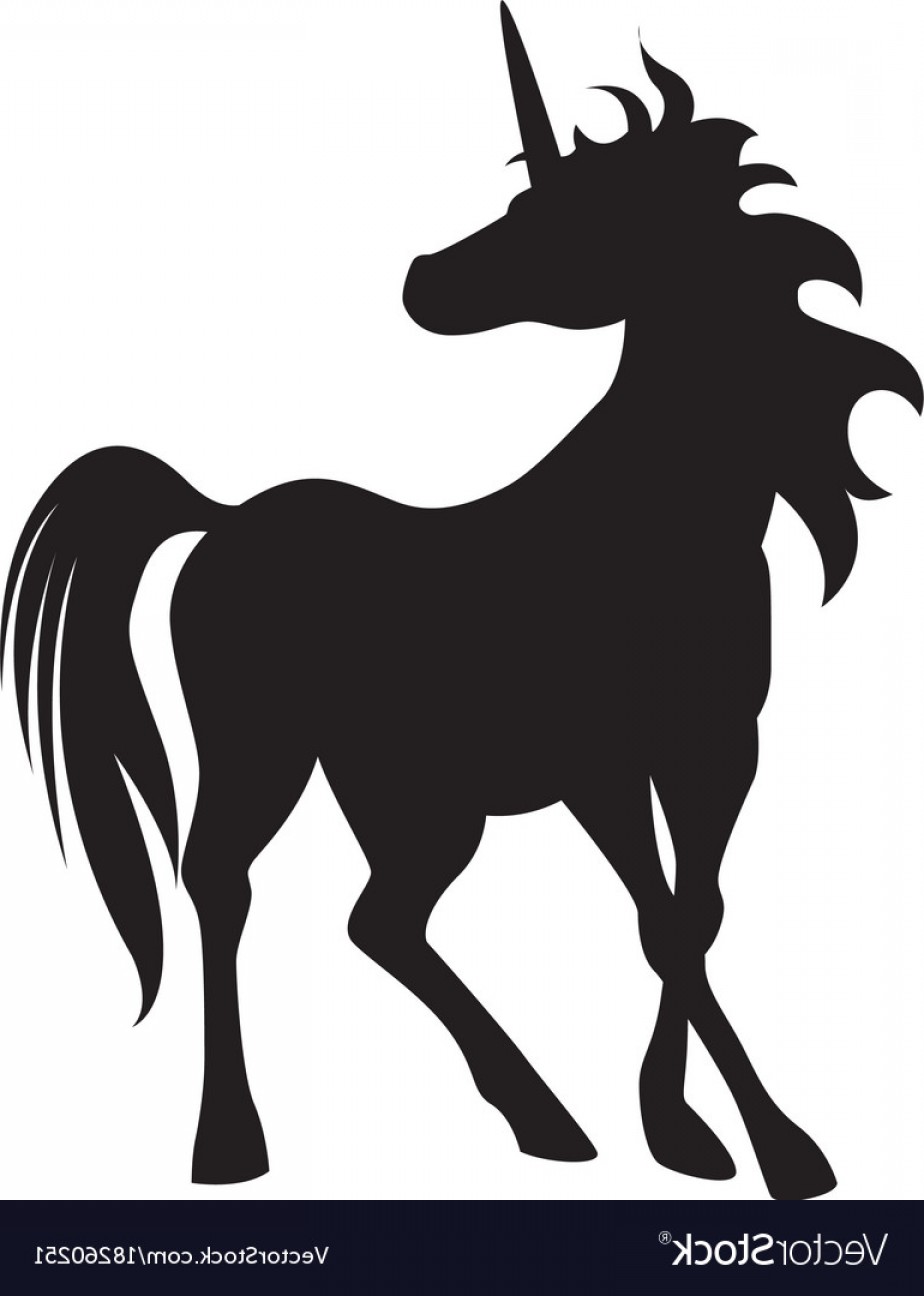 924x1296 Black Cute Silhouette Unicorn Vector Soidergi