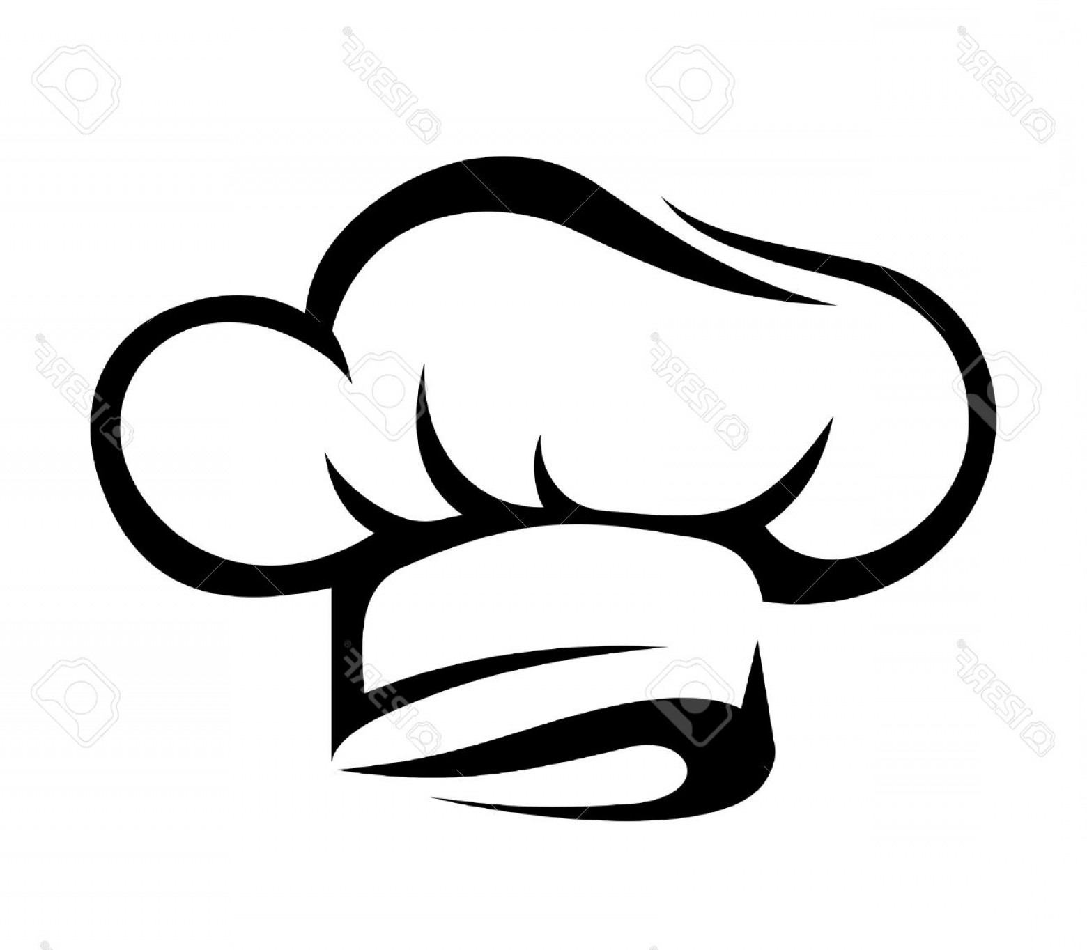1560x1364 Chef Hat Silhouette Vector Handandbeak