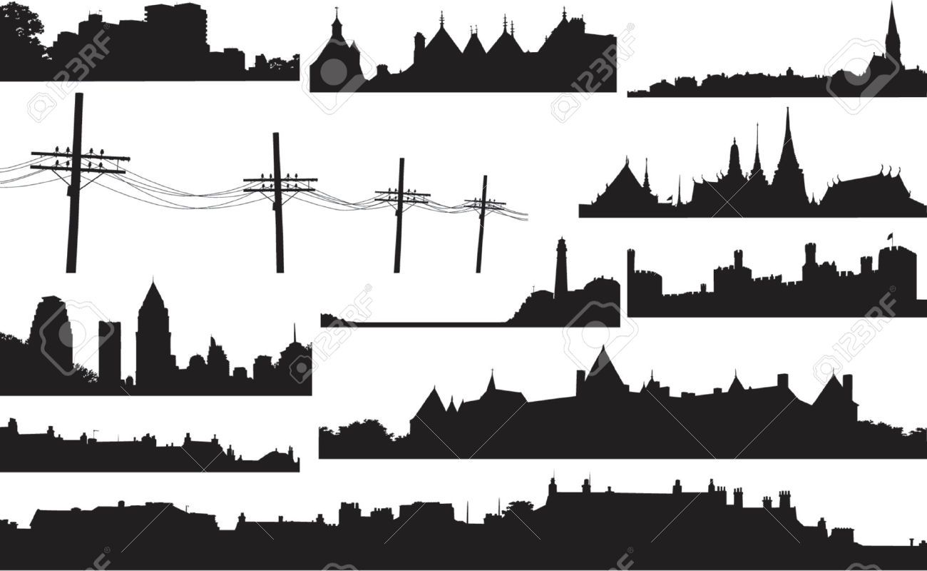 Download Silhouette Village Vector at Vectorified.com | Collection of Silhouette Village Vector free for ...