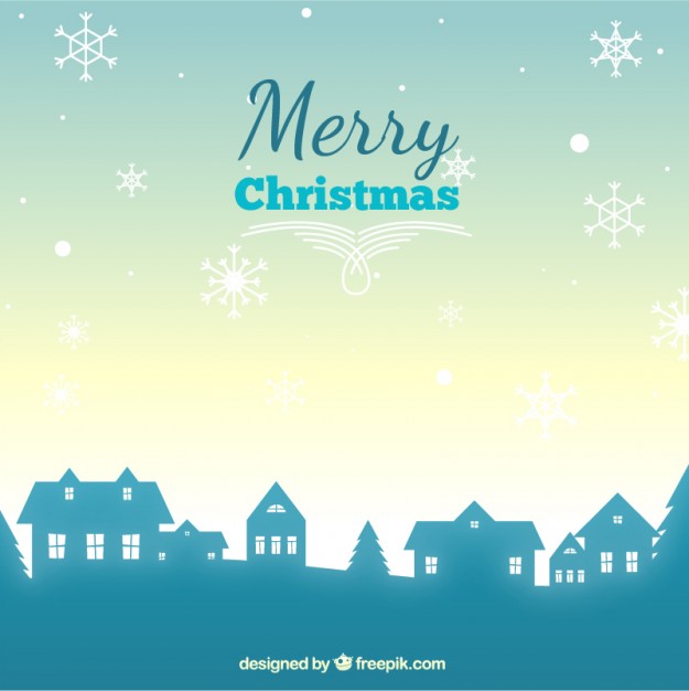 Christmas Village Silhouette Background Vector Free Download 625x626 Christmas Village Silhouette Background Vector Free Download