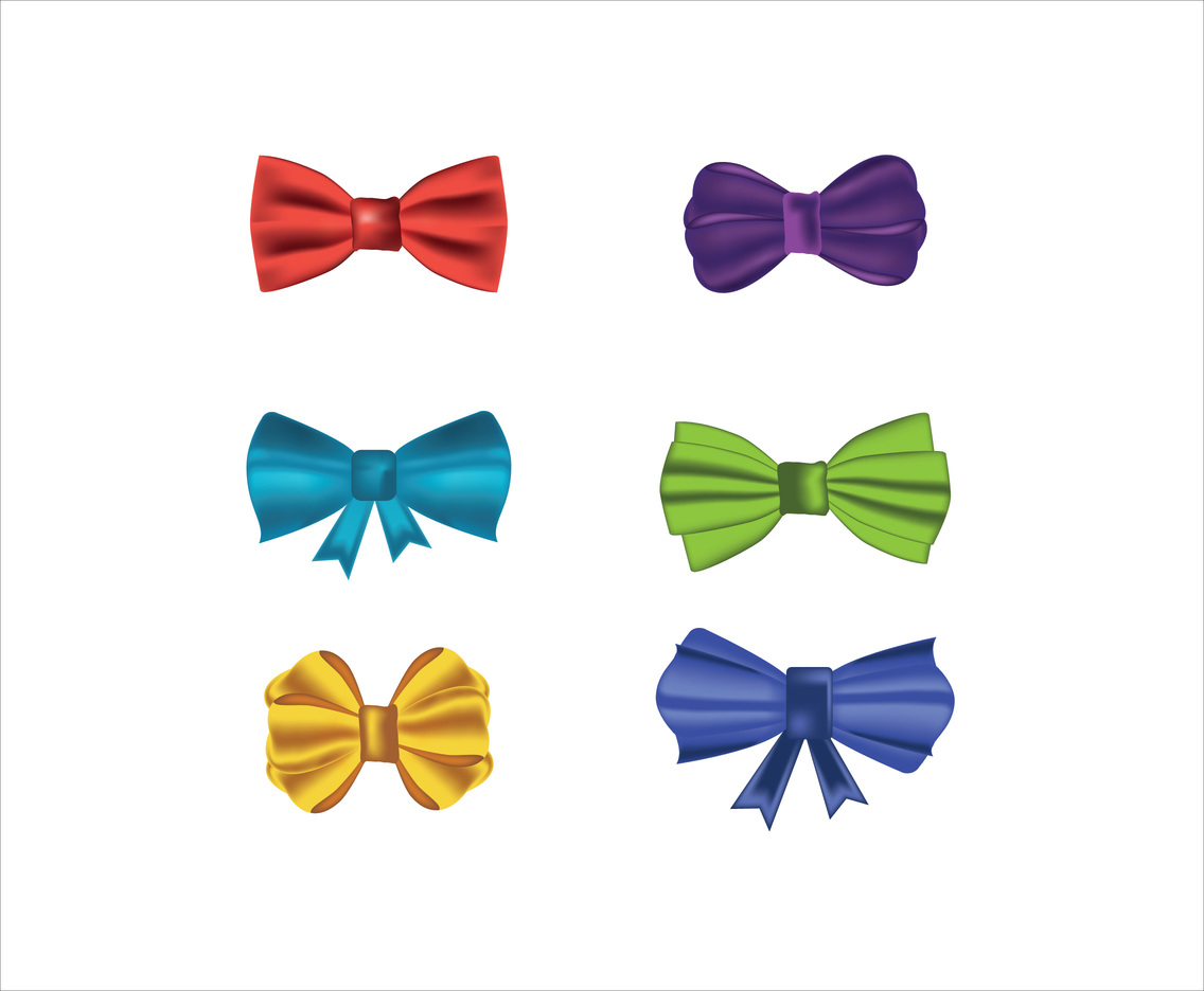 1136x936 Silk Bow Ties Vector Vector Art Graphics