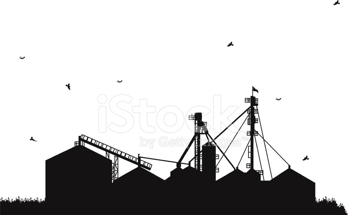 714x440 Agricultural Grain Silo And Corn Fields Stock Vector