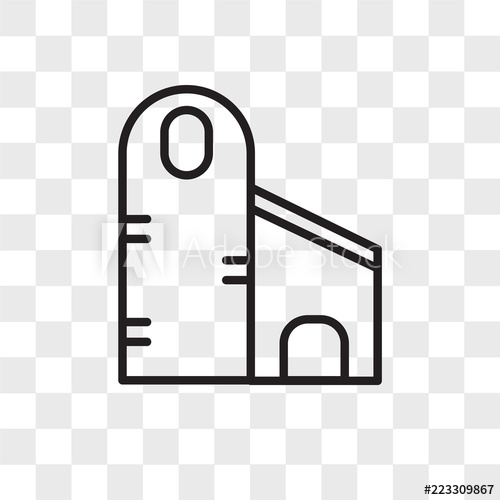 500x500 Silo Vector Icon Isolated On Transparent Background, Silo Logo