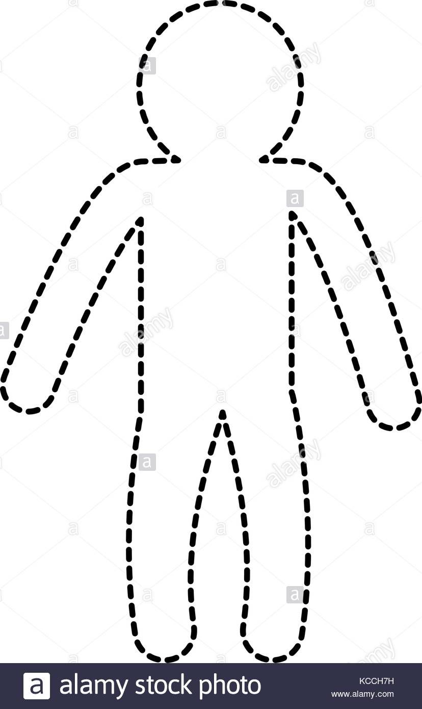 828x1390 Icono De Silueta Humana Masculina Vectorial