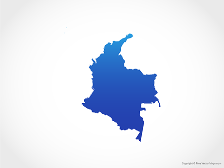 460x345 Vector Maps Of Colombia Free Vector Maps